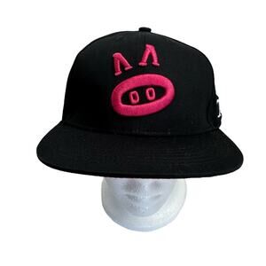 BACON MANIA Black Pink Baseball Cap Hat Food Truck Pig SnapBack Sacramento